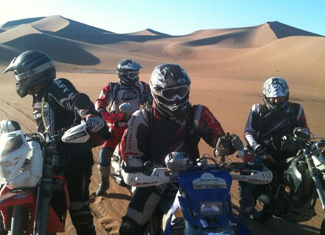 Fleet of rental bikes available for scenic rides